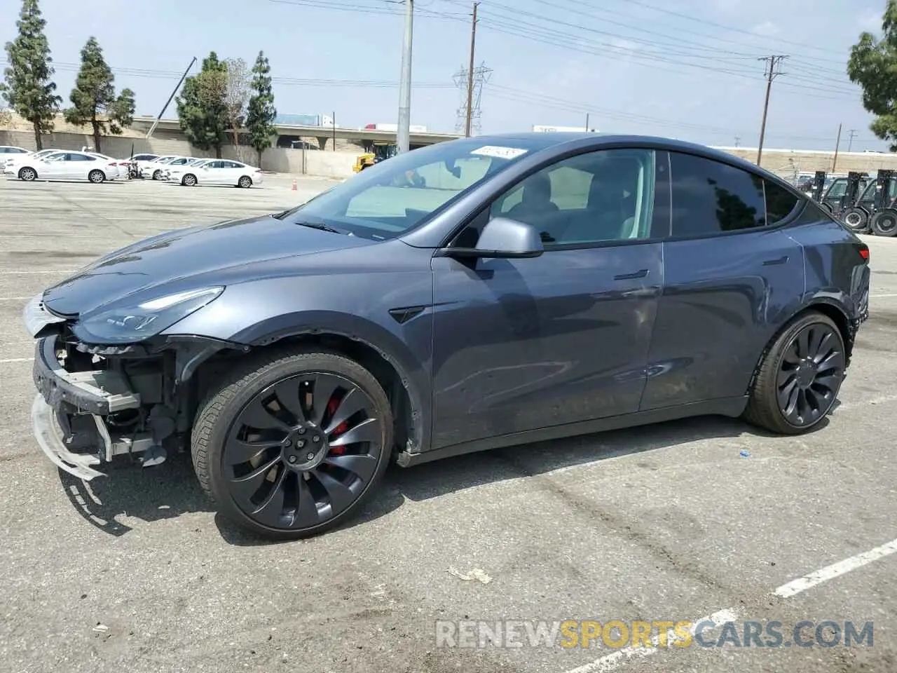 1 fotografías del automóvil dañado 7SAYGDEF0NF511223 TESLA MODEL Y 2022