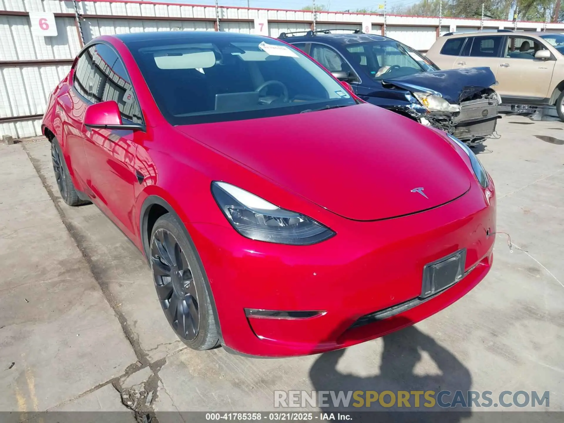 1 fotografías del automóvil dañado 7SAYGDEF0NF518740 TESLA MODEL Y 2022