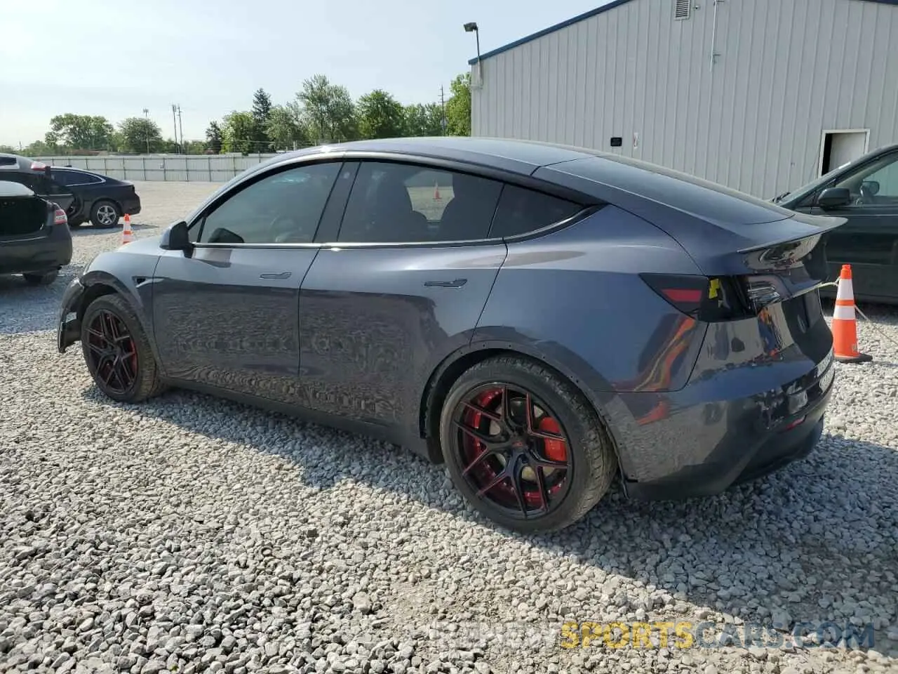 2 fotografías del automóvil dañado 7SAYGDEF0NF524165 TESLA MODEL Y 2022