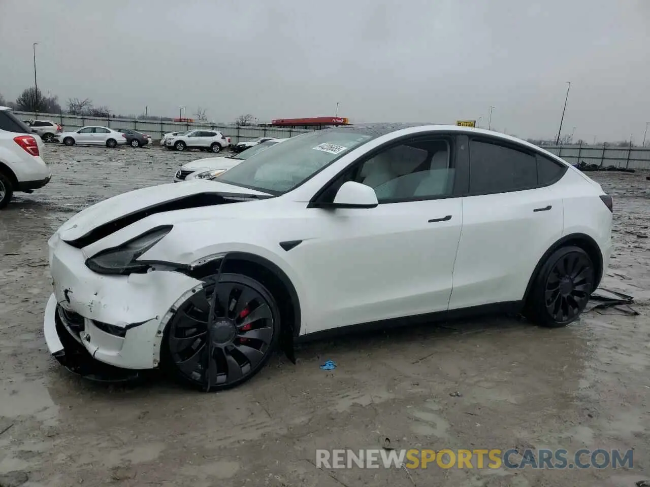 1 fotografías del automóvil dañado 7SAYGDEF0NF539393 TESLA MODEL Y 2022