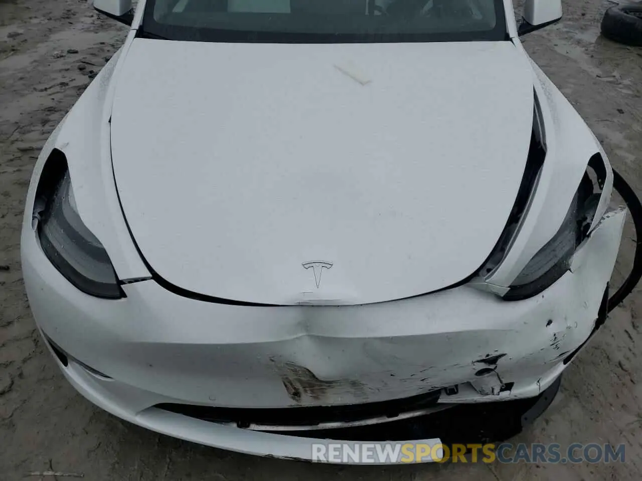 11 fotografías del automóvil dañado 7SAYGDEF0NF539393 TESLA MODEL Y 2022