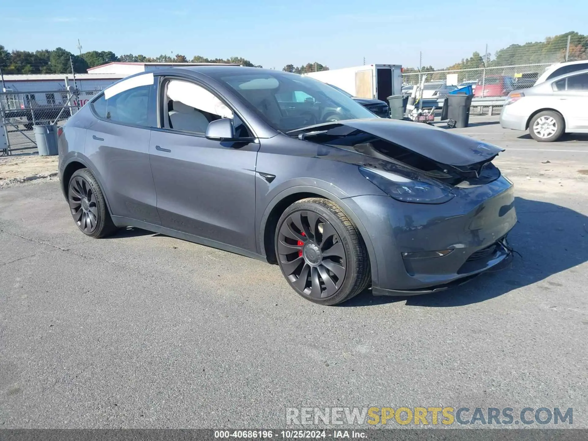 1 fotografías del automóvil dañado 7SAYGDEF1NF368587 TESLA MODEL Y 2022