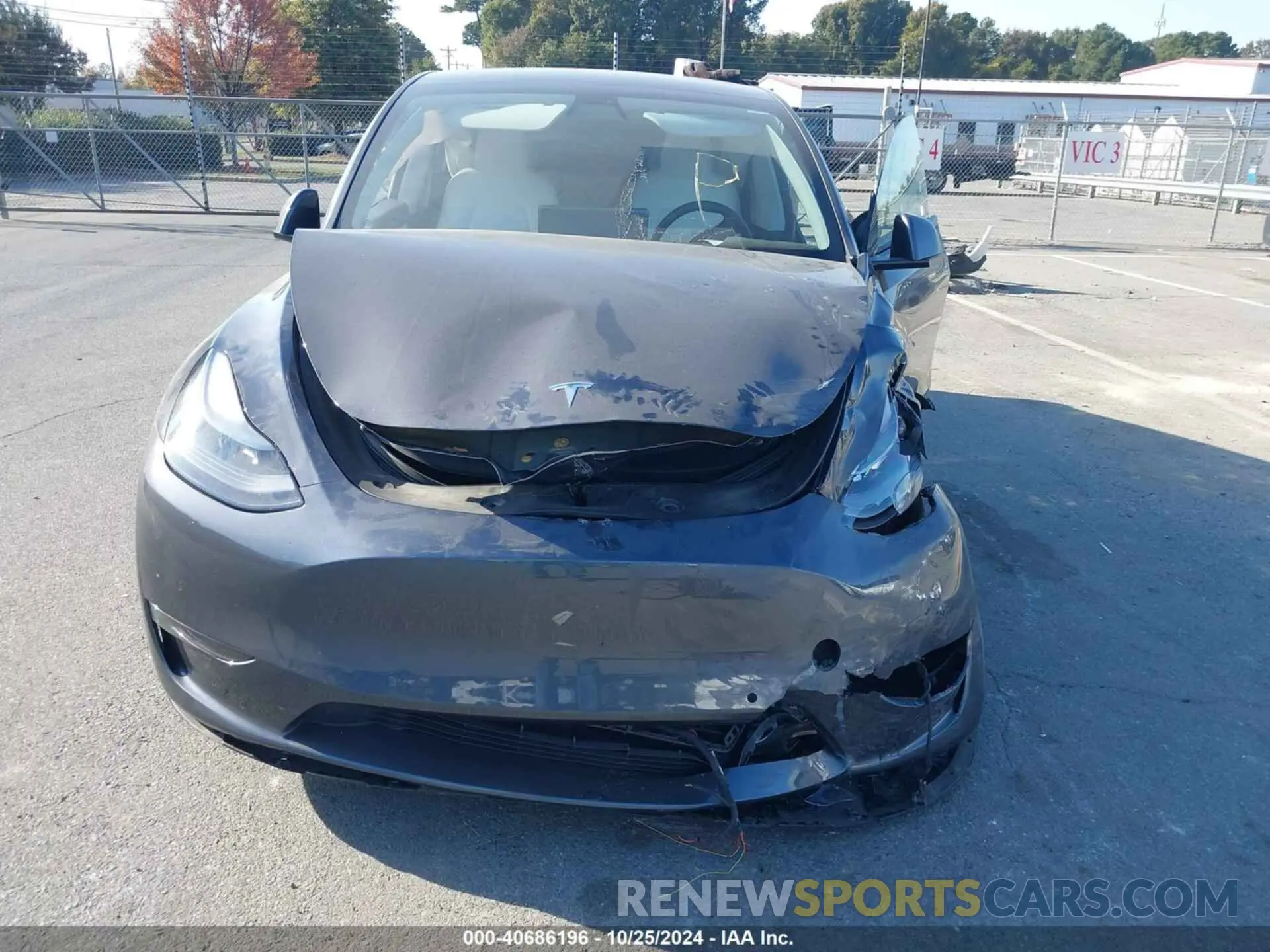 11 fotografías del automóvil dañado 7SAYGDEF1NF368587 TESLA MODEL Y 2022