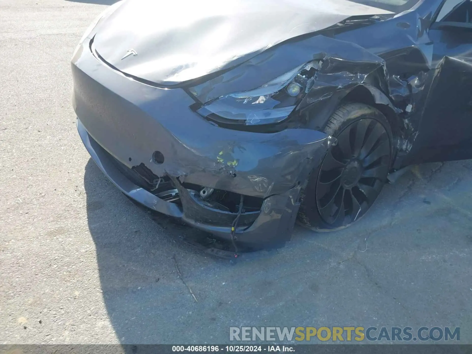 6 fotografías del automóvil dañado 7SAYGDEF1NF368587 TESLA MODEL Y 2022