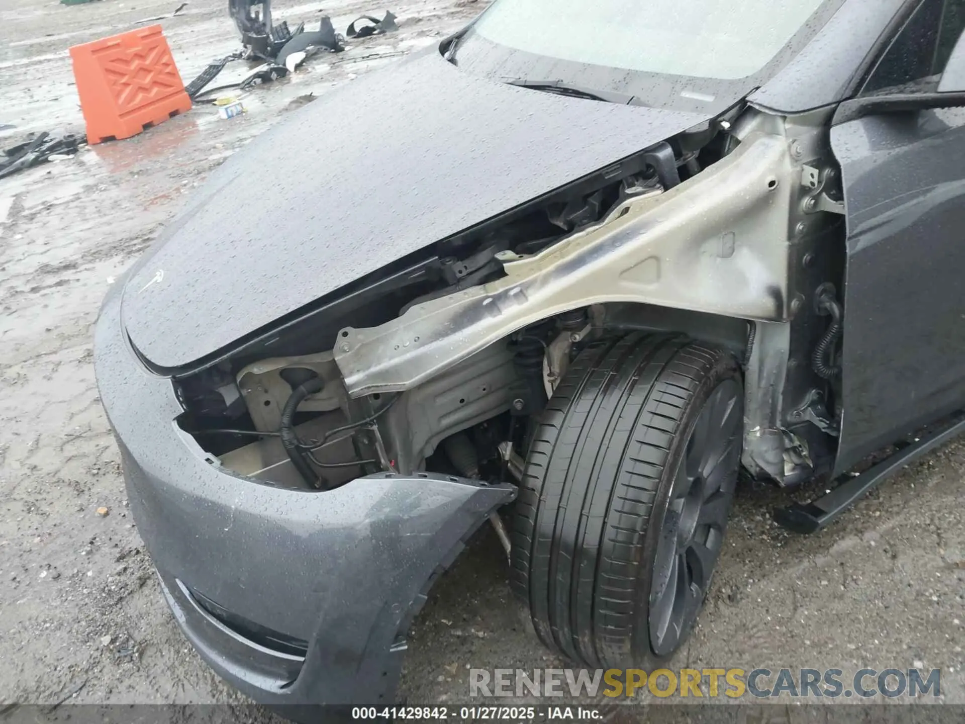 6 fotografías del automóvil dañado 7SAYGDEF1NF379167 TESLA MODEL Y 2022