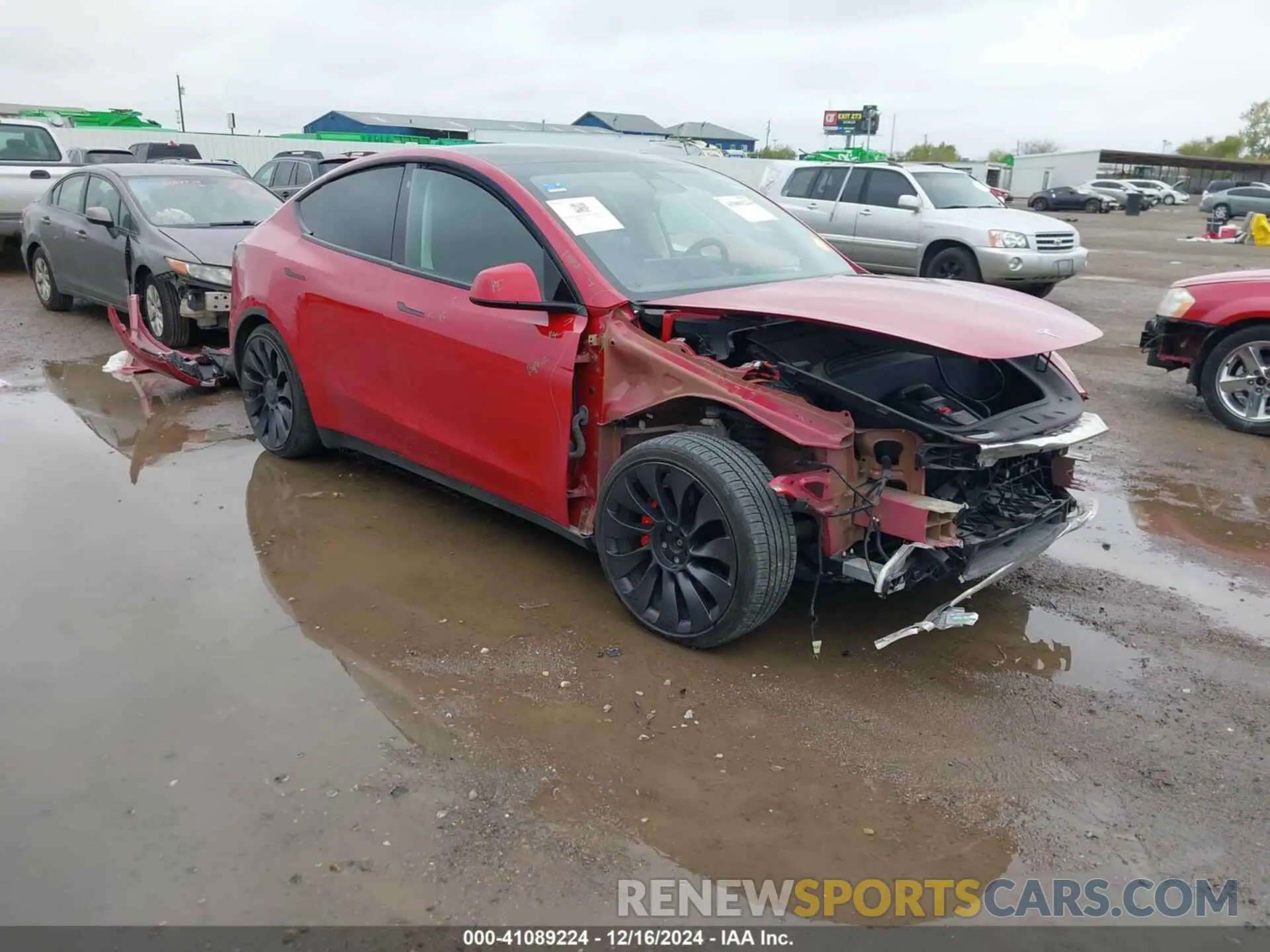 1 fotografías del automóvil dañado 7SAYGDEF1NF382392 TESLA MODEL Y 2022