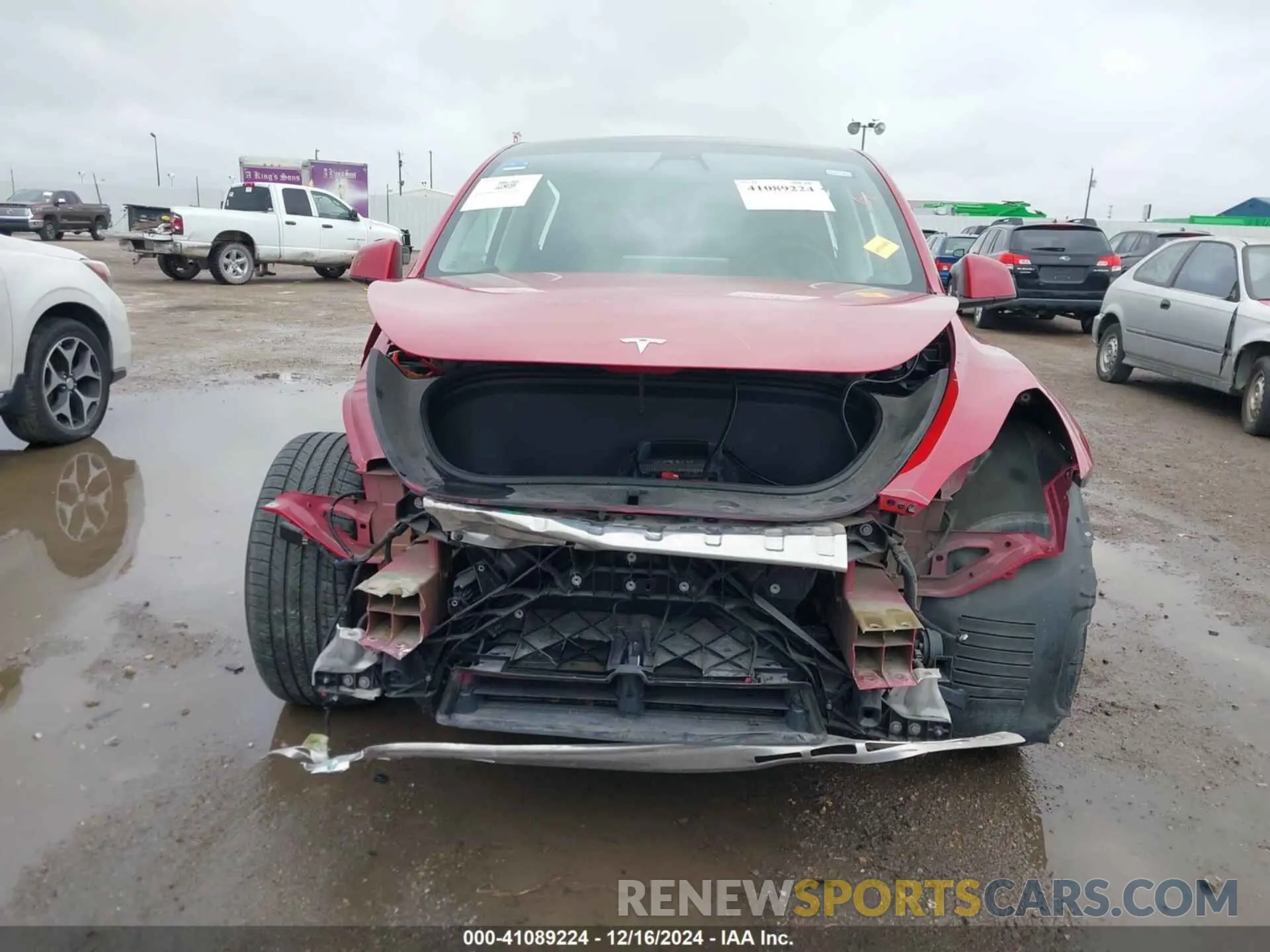 12 fotografías del automóvil dañado 7SAYGDEF1NF382392 TESLA MODEL Y 2022