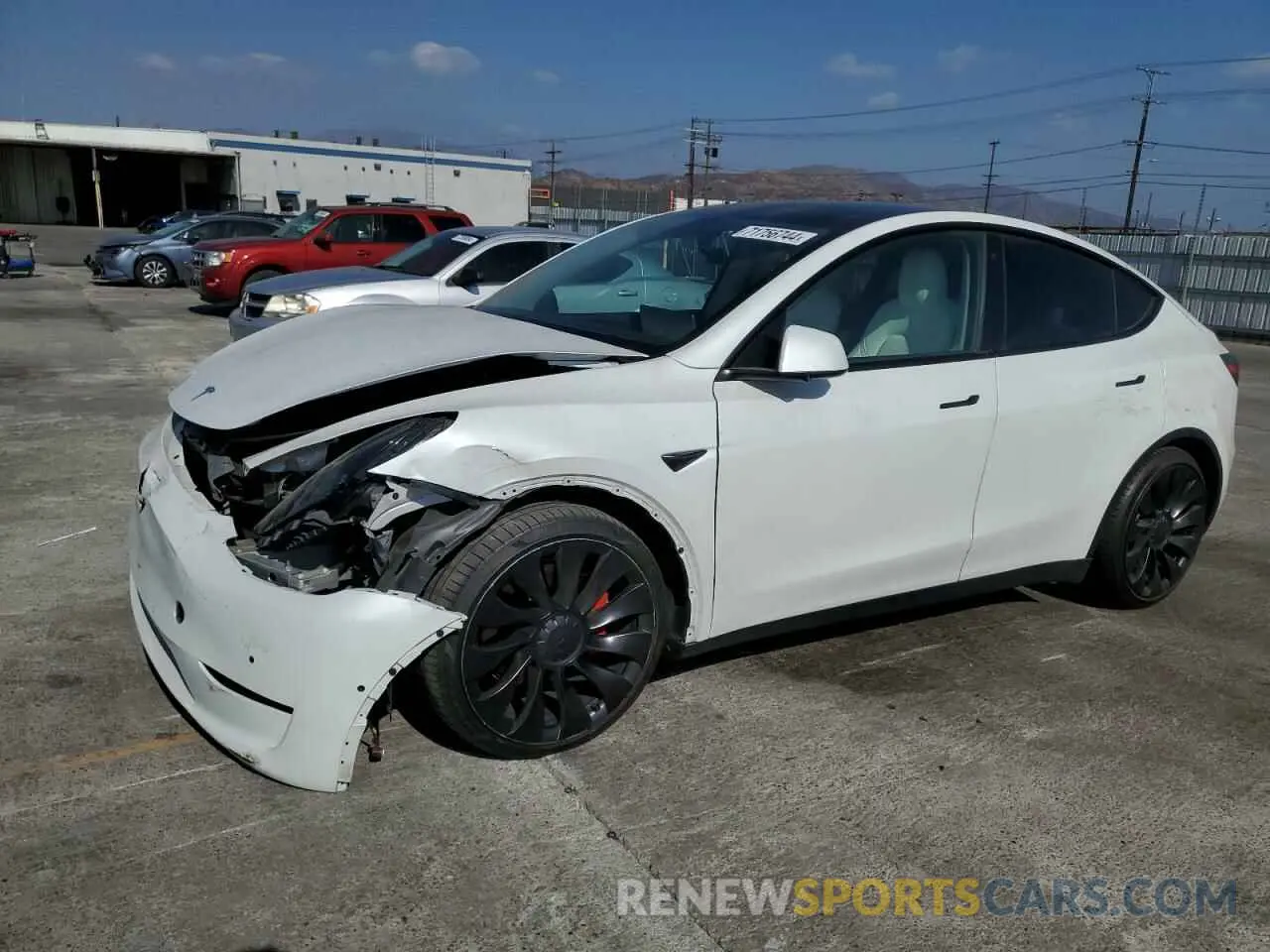 1 fotografías del automóvil dañado 7SAYGDEF1NF391111 TESLA MODEL Y 2022