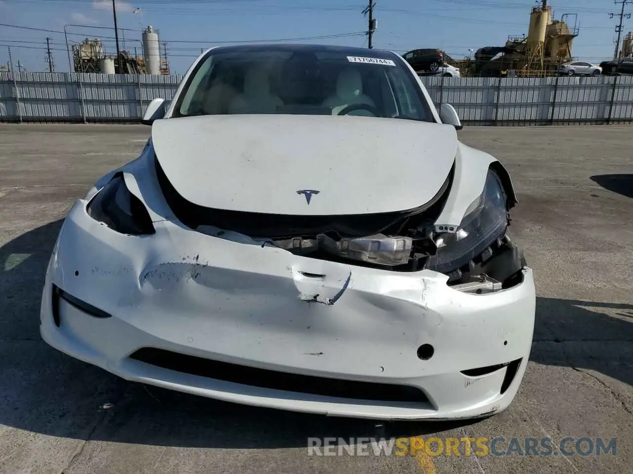 5 fotografías del automóvil dañado 7SAYGDEF1NF391111 TESLA MODEL Y 2022