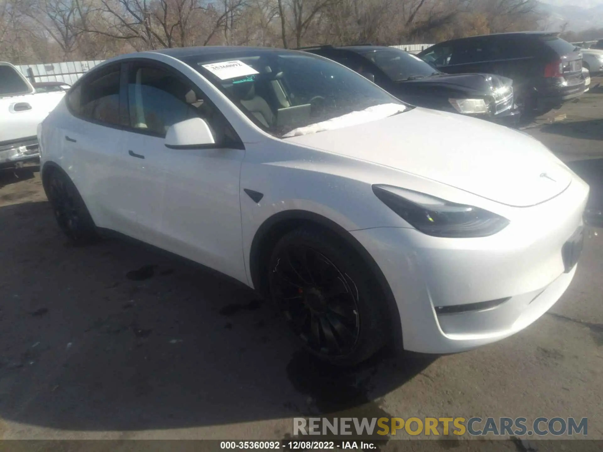 1 fotografías del automóvil dañado 7SAYGDEF1NF392887 TESLA MODEL Y 2022