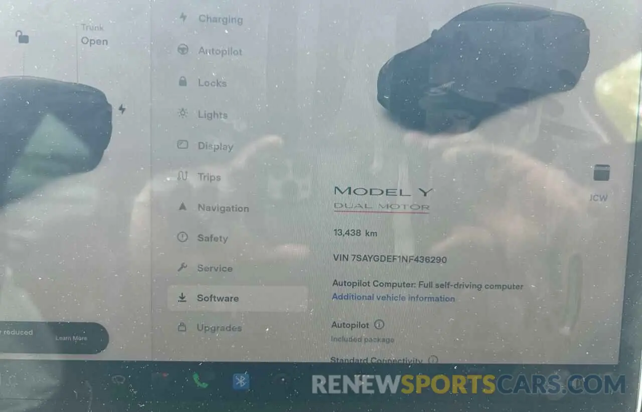 8 fotografías del automóvil dañado 7SAYGDEF1NF436290 TESLA MODEL Y 2022