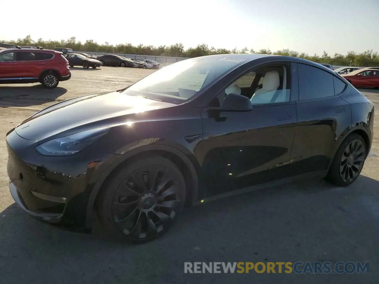 1 fotografías del automóvil dañado 7SAYGDEF1NF438668 TESLA MODEL Y 2022