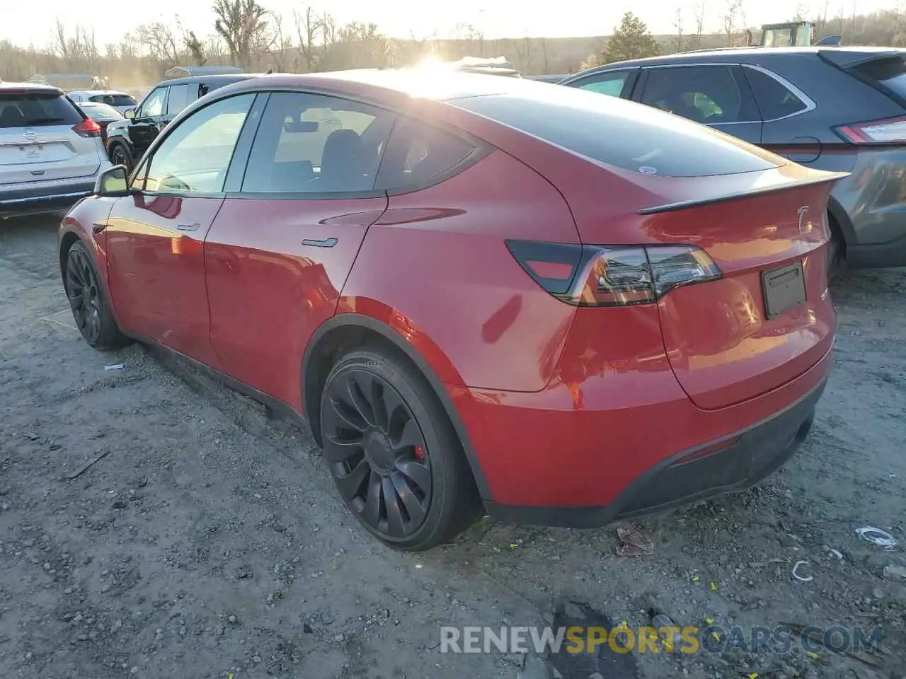 2 fotografías del automóvil dañado 7SAYGDEF2NF323142 TESLA MODEL Y 2022