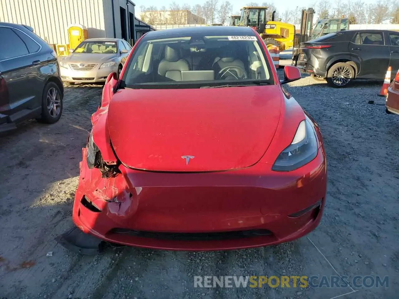 5 fotografías del automóvil dañado 7SAYGDEF2NF323142 TESLA MODEL Y 2022