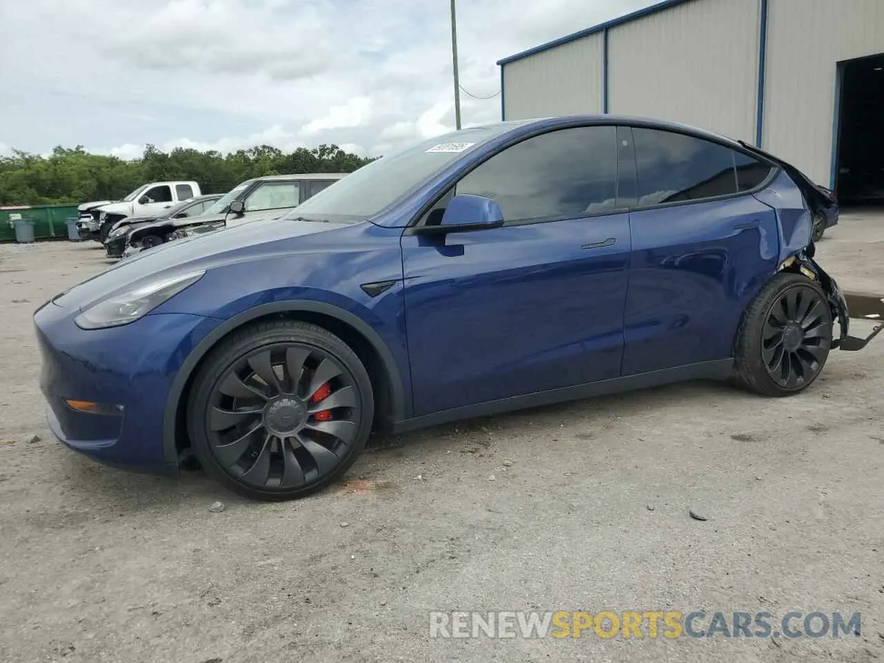 1 fotografías del automóvil dañado 7SAYGDEF2NF377637 TESLA MODEL Y 2022