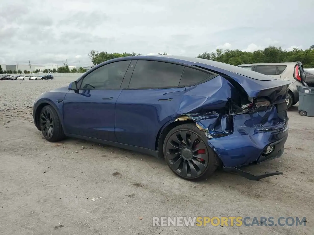 2 fotografías del automóvil dañado 7SAYGDEF2NF377637 TESLA MODEL Y 2022