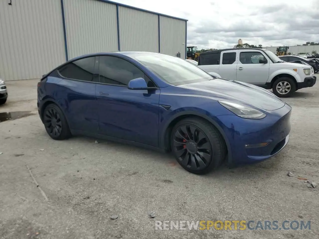 4 fotografías del automóvil dañado 7SAYGDEF2NF377637 TESLA MODEL Y 2022