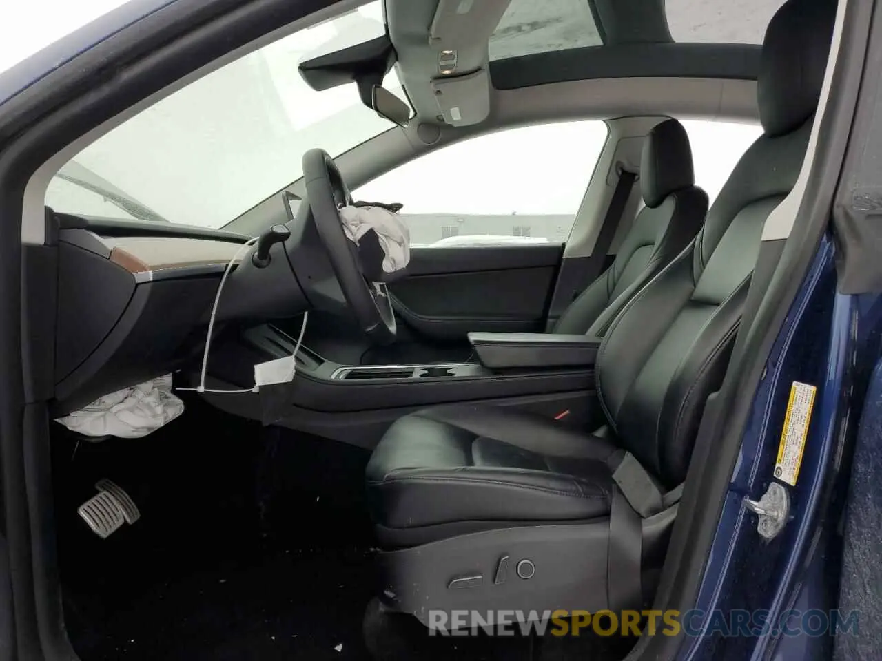 7 fotografías del automóvil dañado 7SAYGDEF2NF379632 TESLA MODEL Y 2022