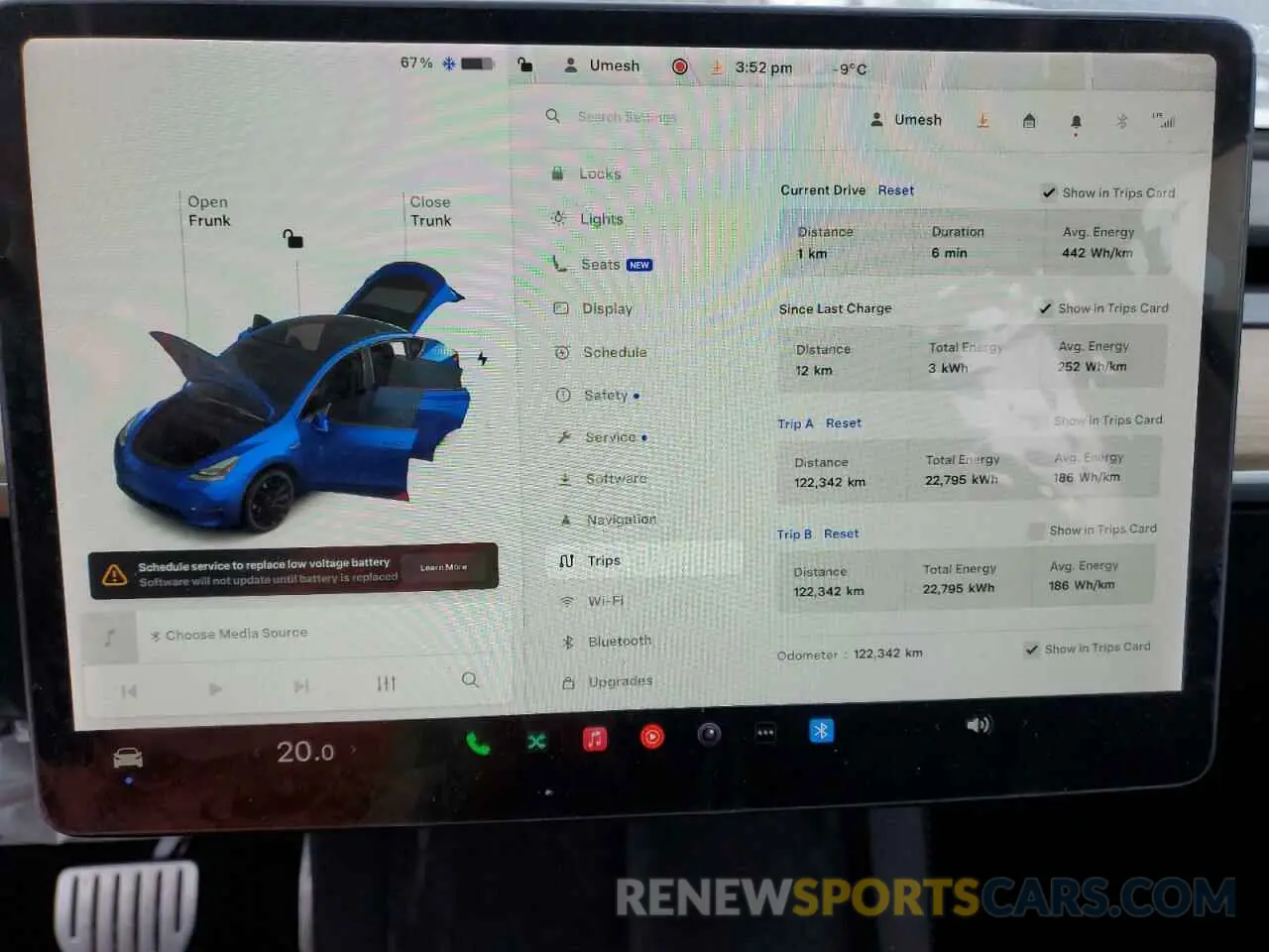 9 fotografías del automóvil dañado 7SAYGDEF2NF379632 TESLA MODEL Y 2022