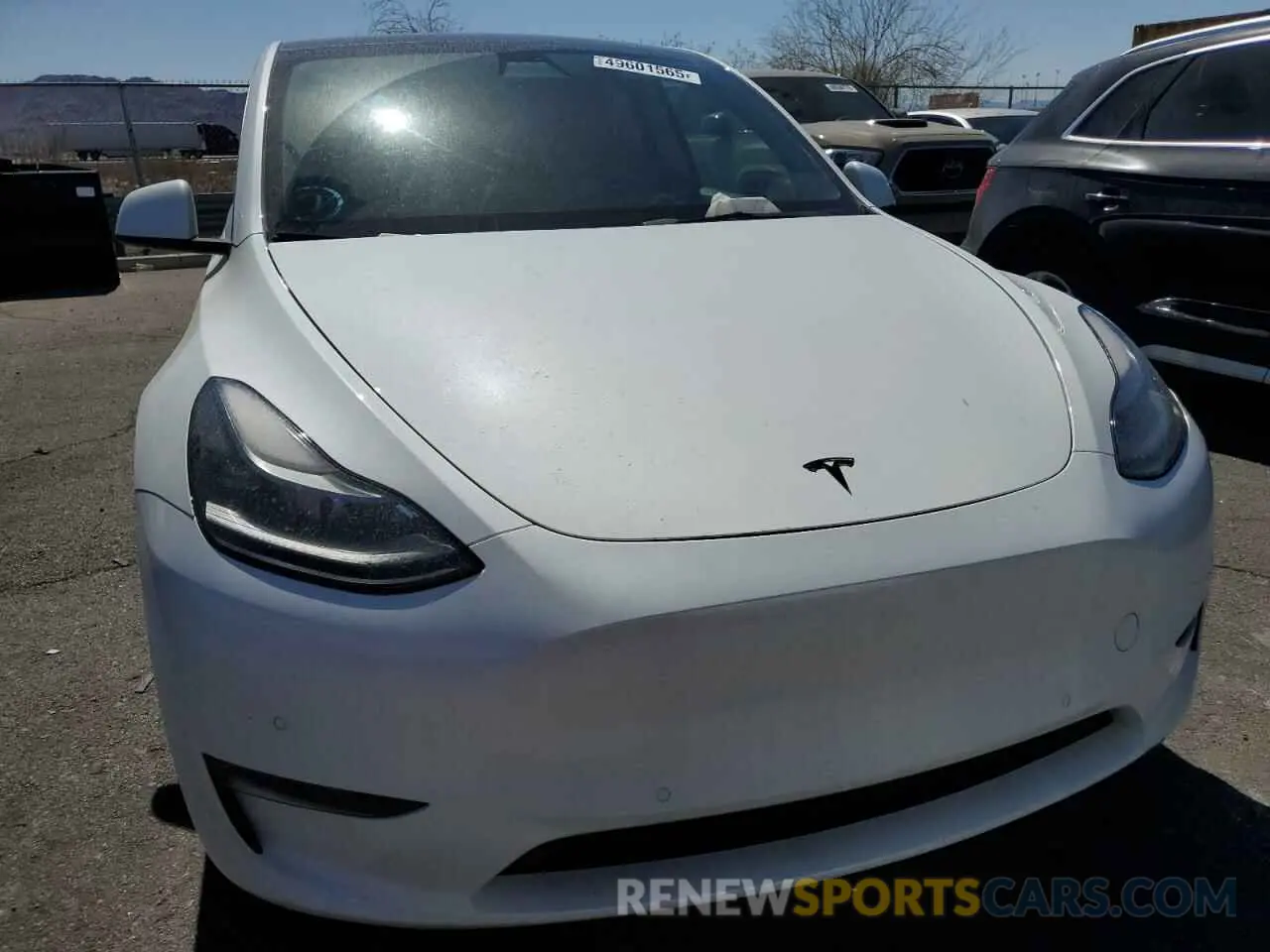 5 fotografías del automóvil dañado 7SAYGDEF2NF407736 TESLA MODEL Y 2022