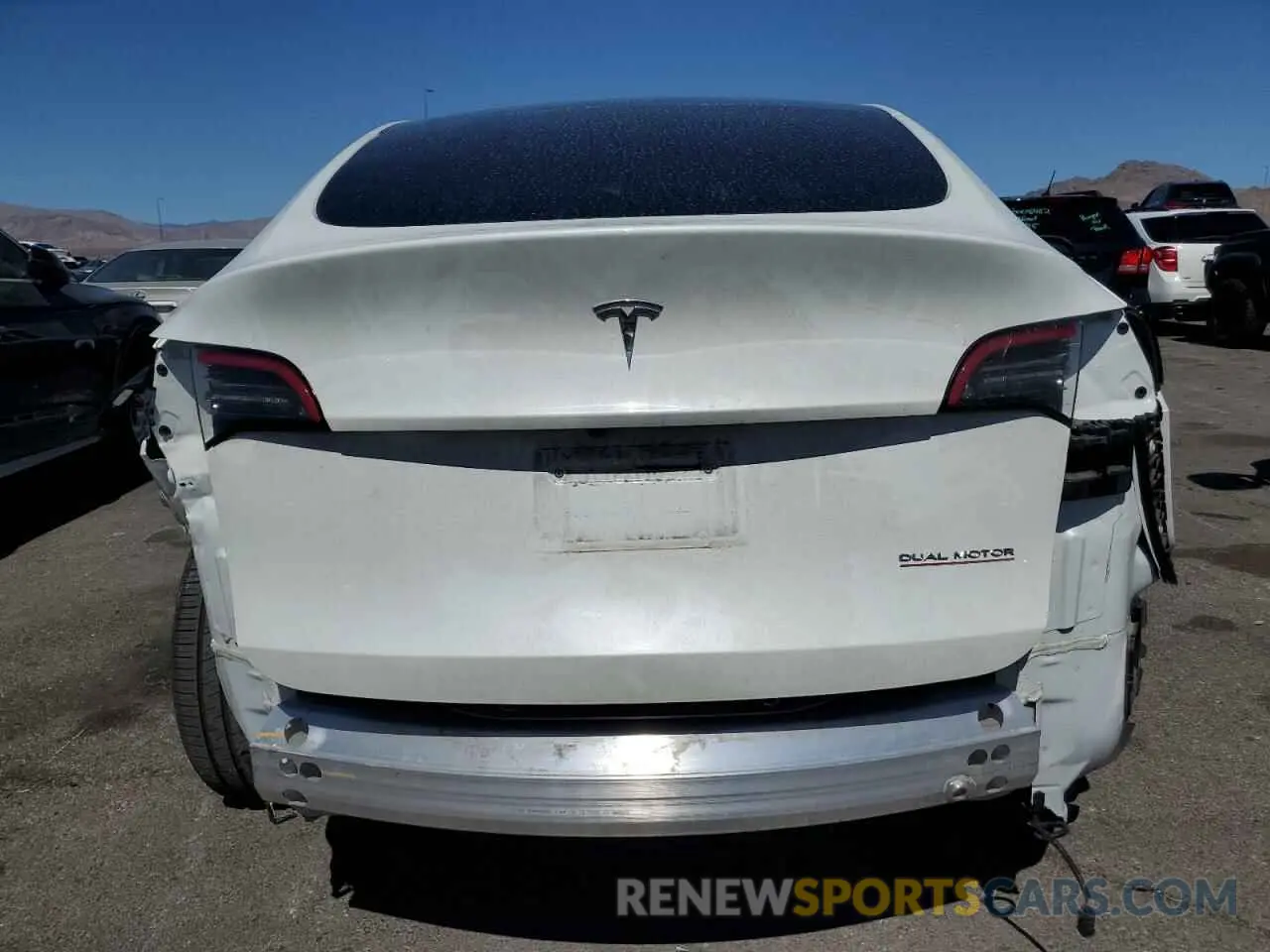6 fotografías del automóvil dañado 7SAYGDEF2NF407736 TESLA MODEL Y 2022