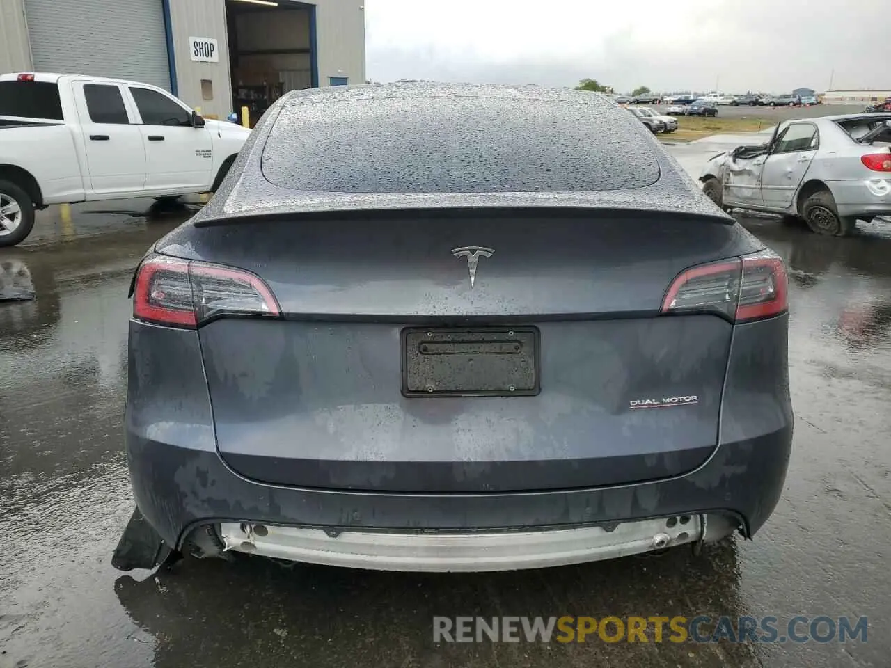 6 fotografías del automóvil dañado 7SAYGDEF2NF488043 TESLA MODEL Y 2022