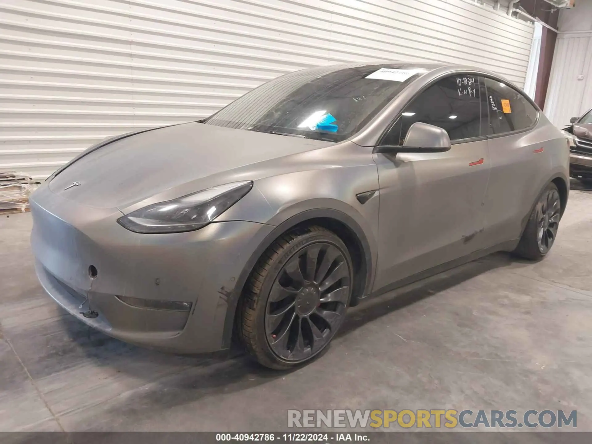 2 fotografías del automóvil dañado 7SAYGDEF2NF491069 TESLA MODEL Y 2022