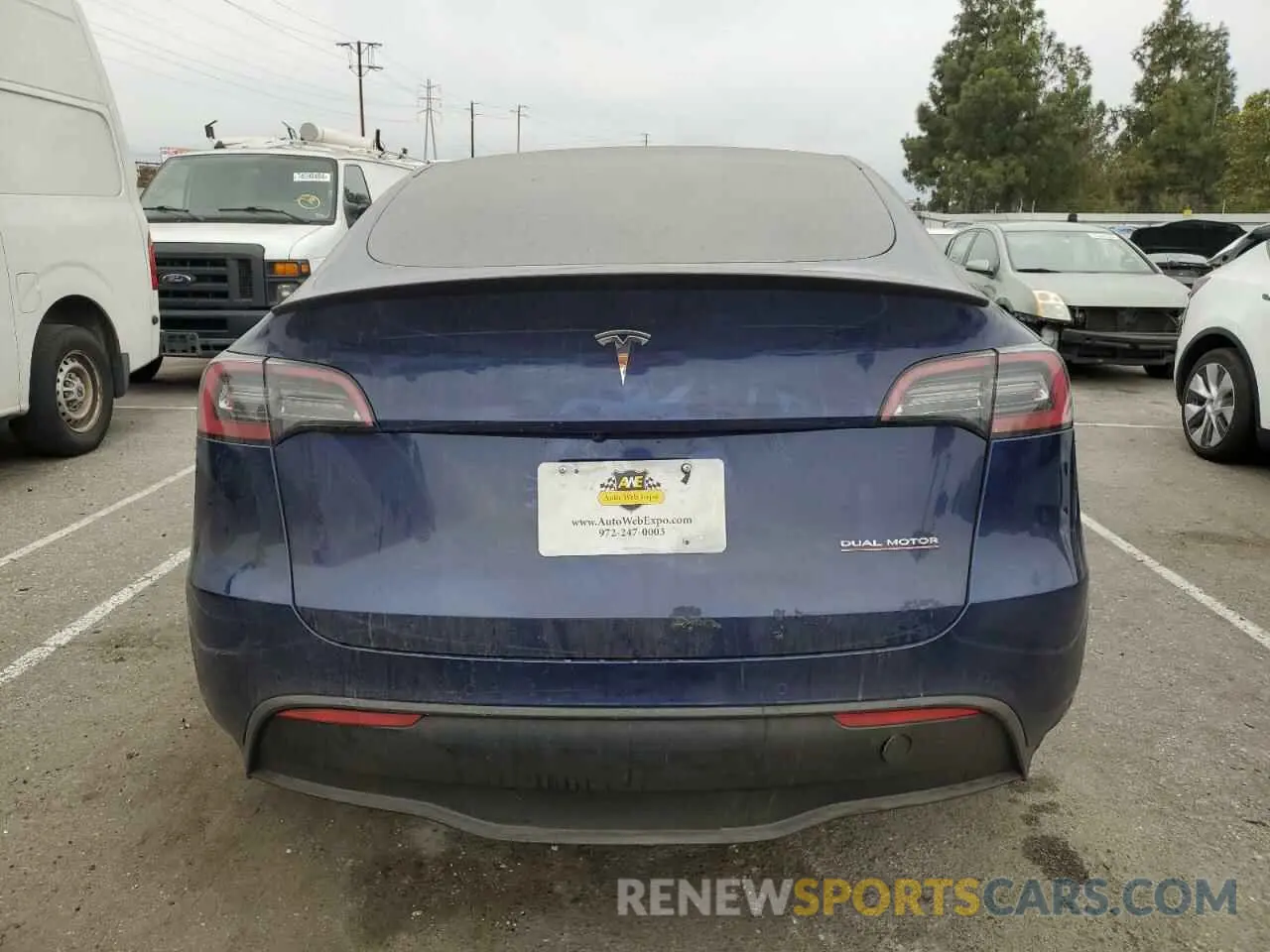 6 fotografías del automóvil dañado 7SAYGDEF2NF524037 TESLA MODEL Y 2022