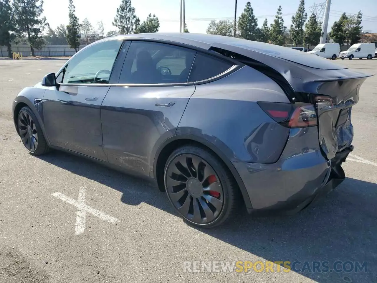 2 fotografías del automóvil dañado 7SAYGDEF2NF542795 TESLA MODEL Y 2022