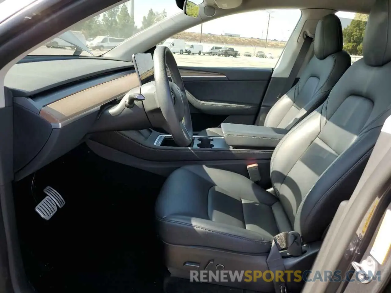 7 fotografías del automóvil dañado 7SAYGDEF2NF542795 TESLA MODEL Y 2022