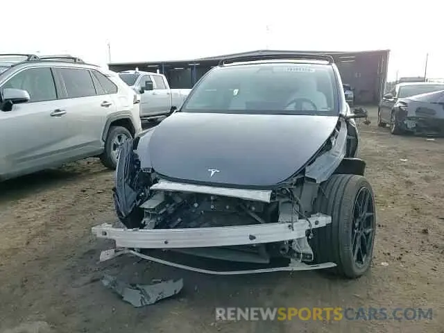 12 fotografías del automóvil dañado 7SAYGDEF3NF326213 TESLA MODEL Y 2022