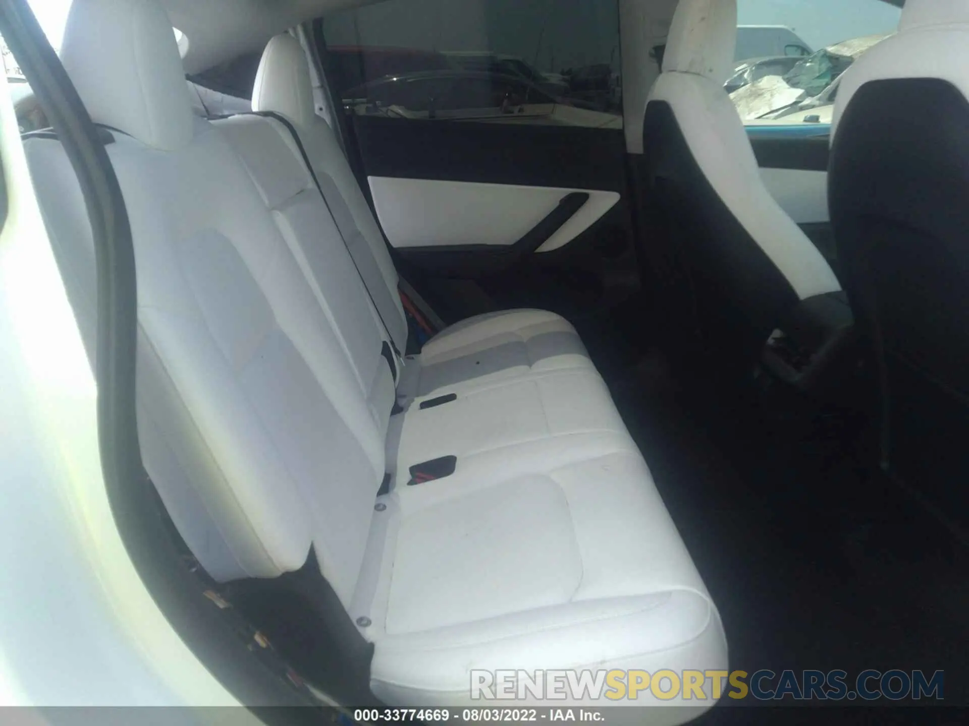 8 fotografías del automóvil dañado 7SAYGDEF3NF326261 TESLA MODEL Y 2022