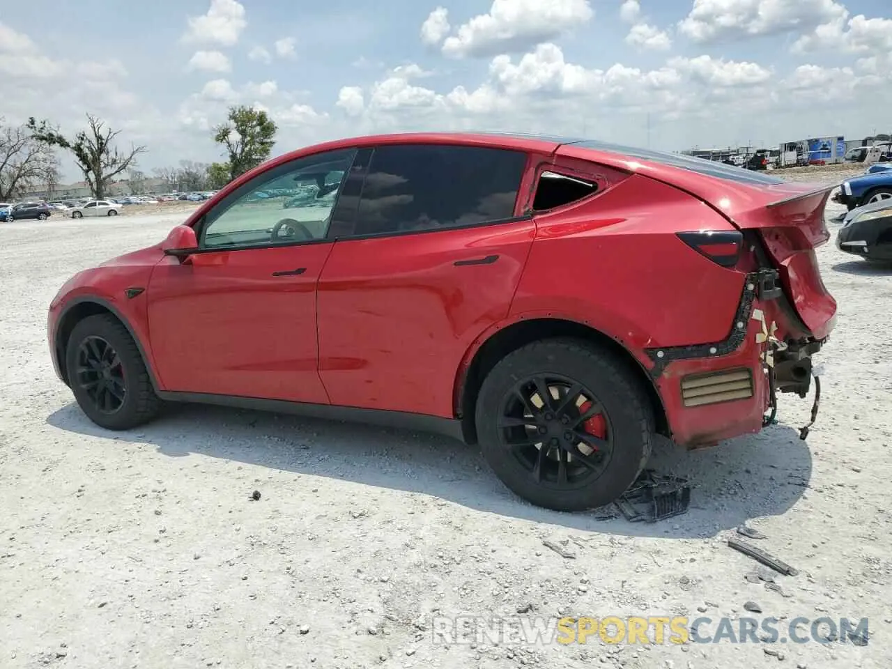 2 fotografías del automóvil dañado 7SAYGDEF3NF326440 TESLA MODEL Y 2022