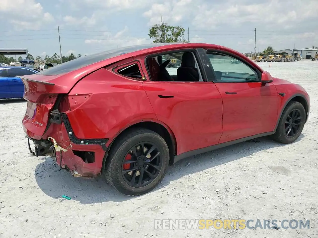 3 fotografías del automóvil dañado 7SAYGDEF3NF326440 TESLA MODEL Y 2022