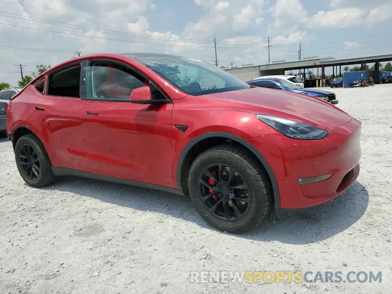 4 fotografías del automóvil dañado 7SAYGDEF3NF326440 TESLA MODEL Y 2022