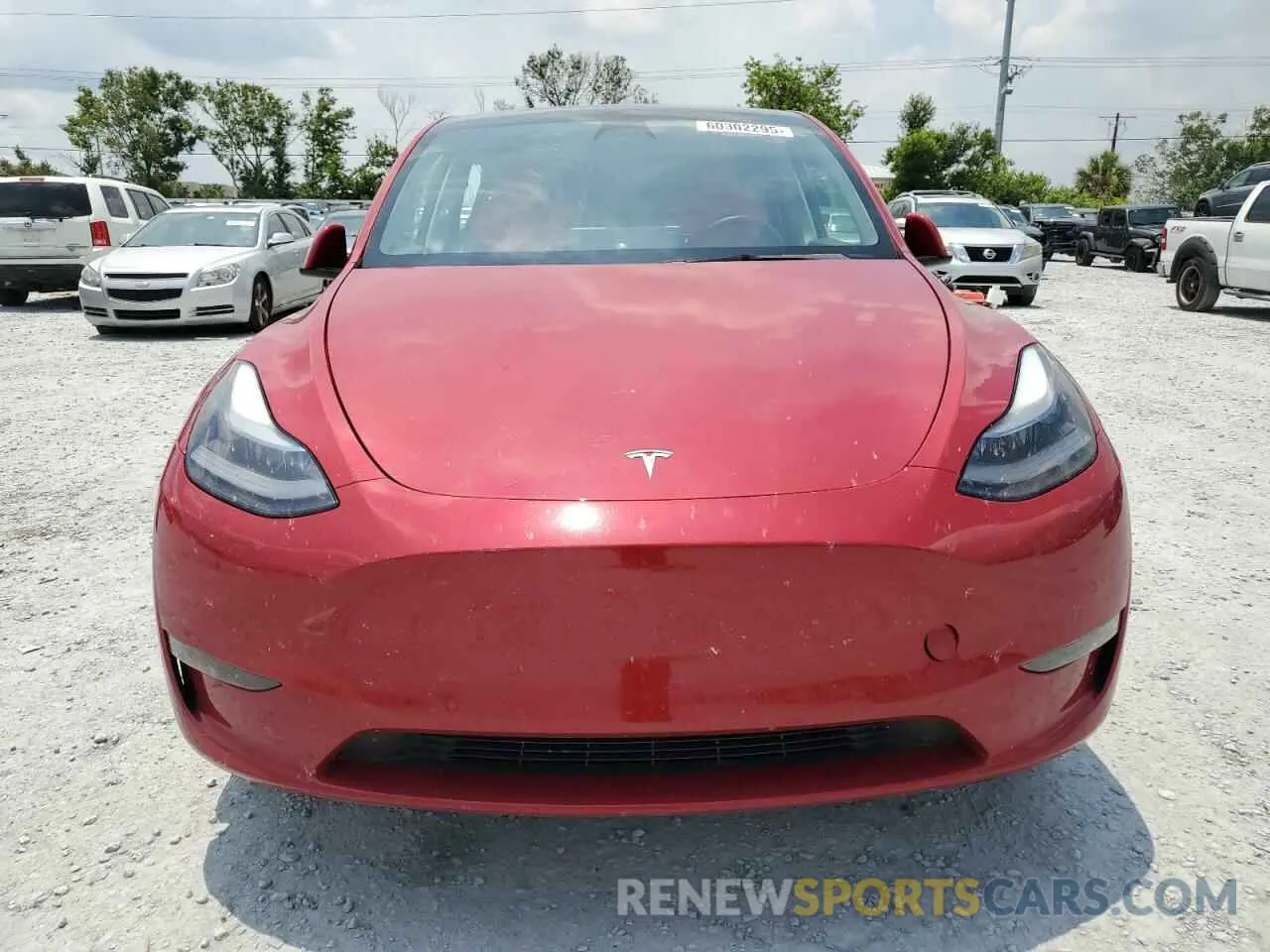 5 fotografías del automóvil dañado 7SAYGDEF3NF326440 TESLA MODEL Y 2022