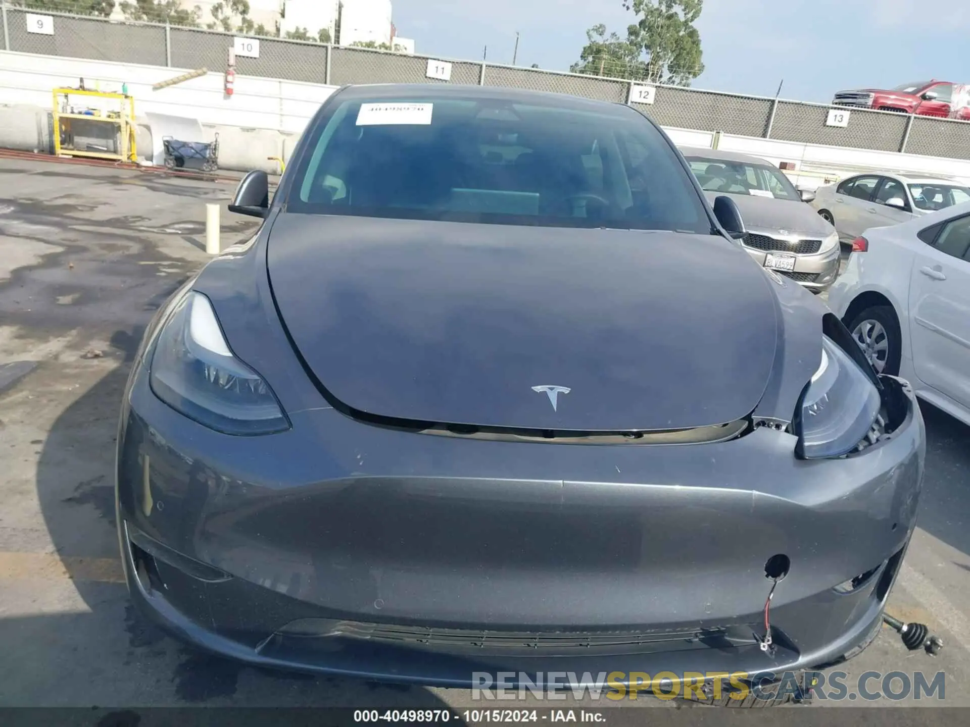 11 fotografías del automóvil dañado 7SAYGDEF3NF336224 TESLA MODEL Y 2022