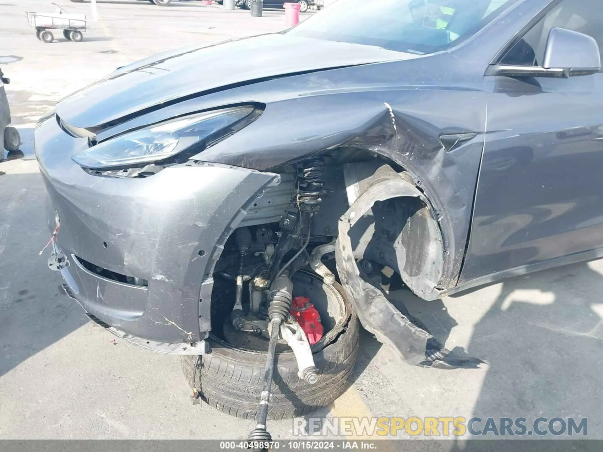 6 fotografías del automóvil dañado 7SAYGDEF3NF336224 TESLA MODEL Y 2022