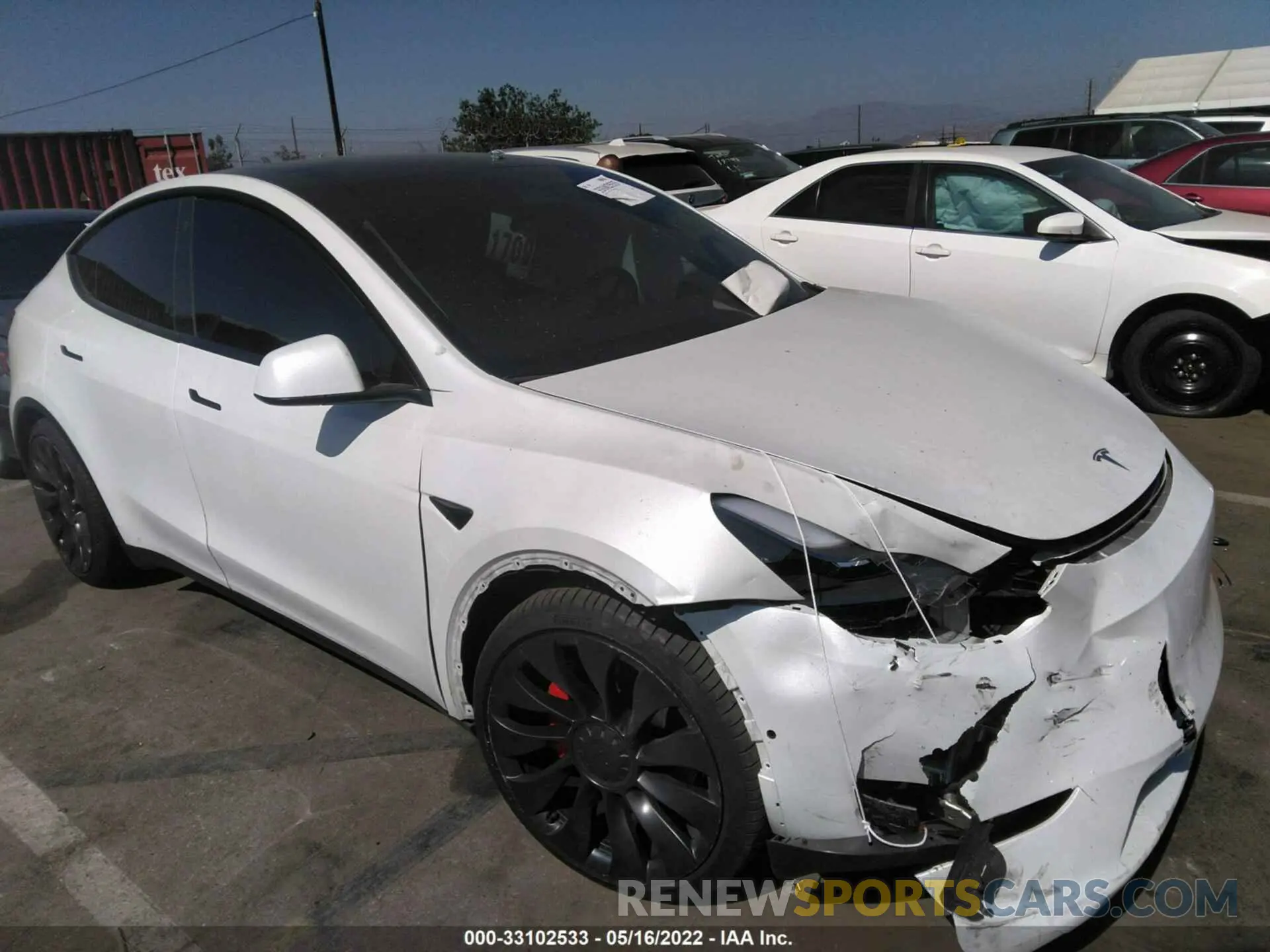 1 fotografías del automóvil dañado 7SAYGDEF3NF394074 TESLA MODEL Y 2022