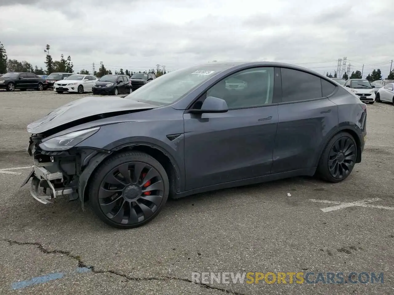 1 fotografías del automóvil dañado 7SAYGDEF3NF410242 TESLA MODEL Y 2022