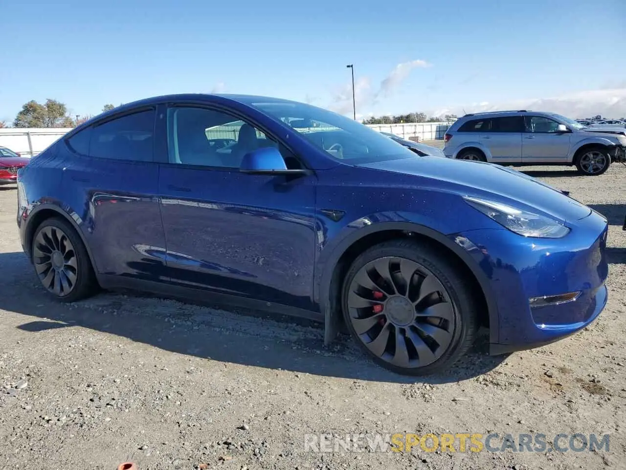 4 fotografías del automóvil dañado 7SAYGDEF3NF484809 TESLA MODEL Y 2022