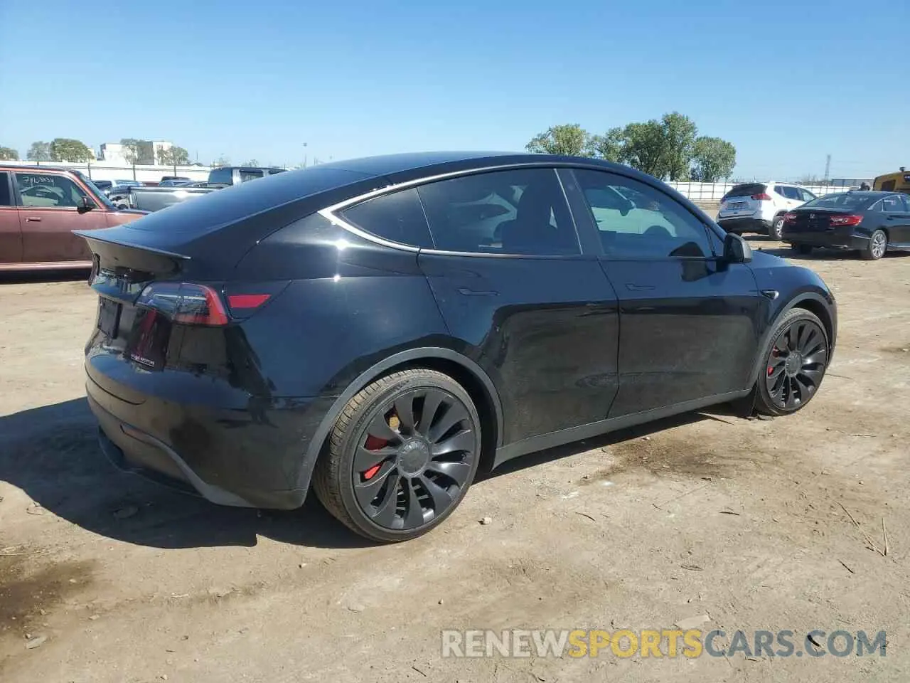 3 fotografías del automóvil dañado 7SAYGDEF3NF531143 TESLA MODEL Y 2022
