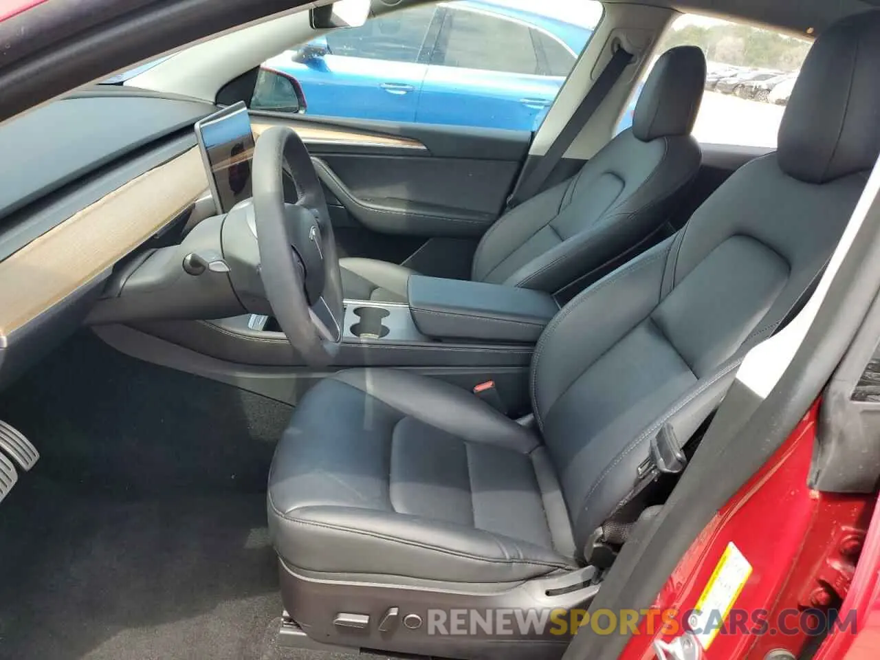 7 fotografías del automóvil dañado 7SAYGDEF3NF534172 TESLA MODEL Y 2022