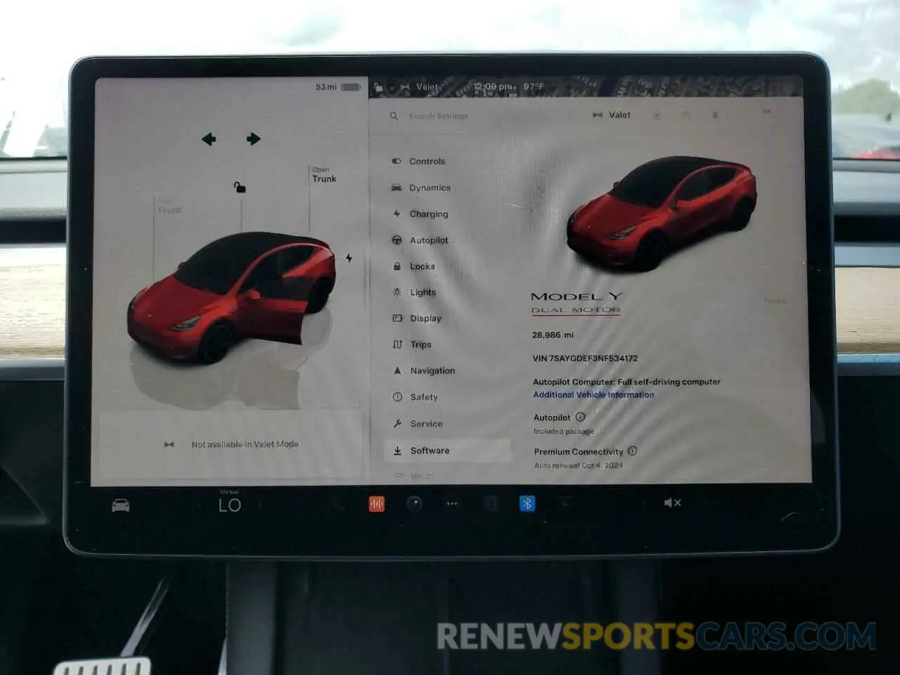 9 fotografías del automóvil dañado 7SAYGDEF3NF534172 TESLA MODEL Y 2022