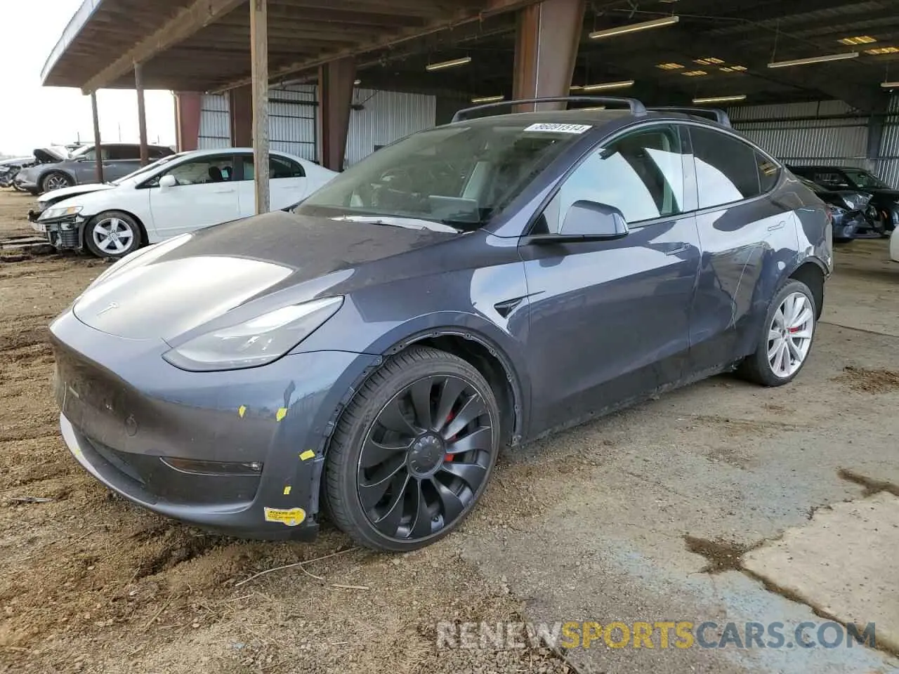 1 fotografías del automóvil dañado 7SAYGDEF3NF543521 TESLA MODEL Y 2022