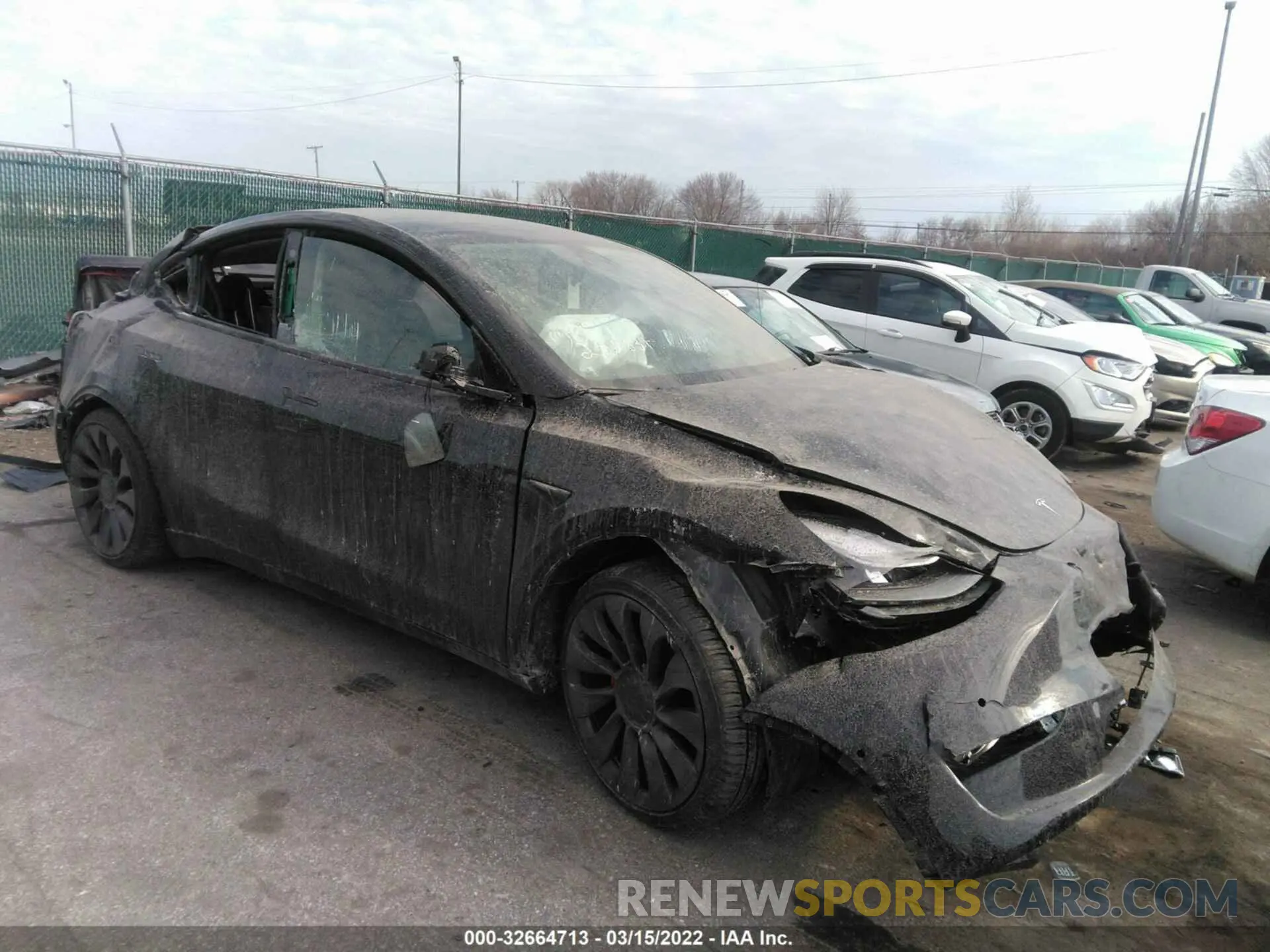 1 fotografías del automóvil dañado 7SAYGDEF4NF375517 TESLA MODEL Y 2022