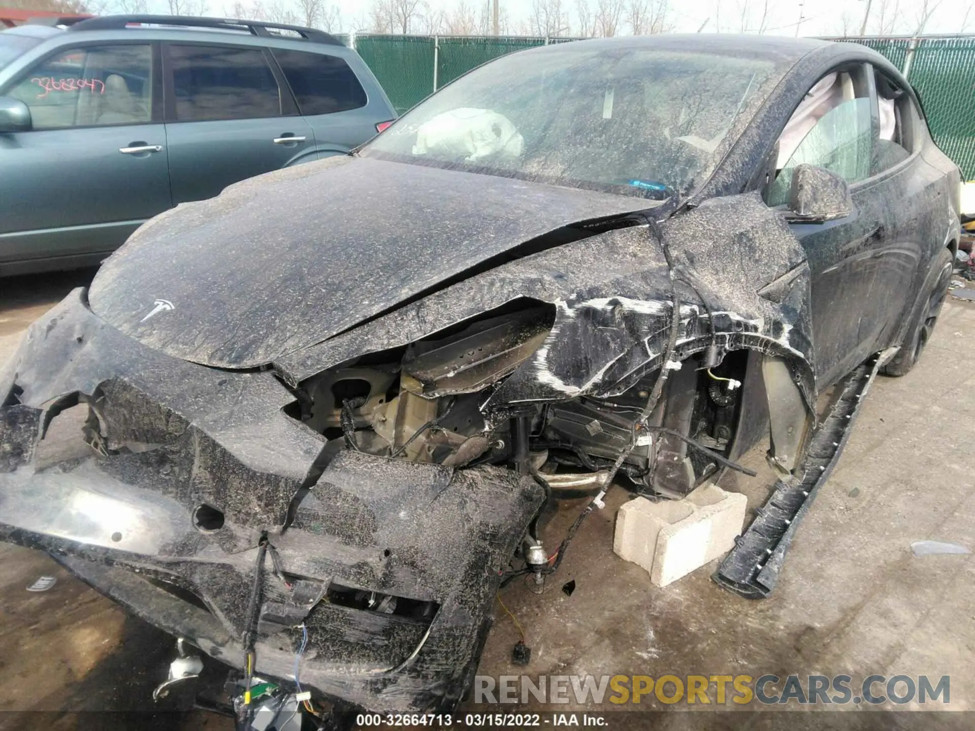 6 fotografías del automóvil dañado 7SAYGDEF4NF375517 TESLA MODEL Y 2022