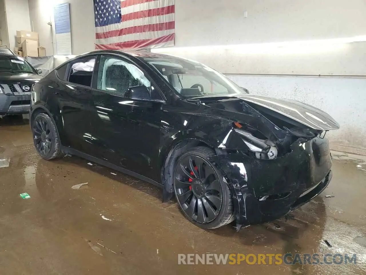 4 fotografías del automóvil dañado 7SAYGDEF4NF388929 TESLA MODEL Y 2022
