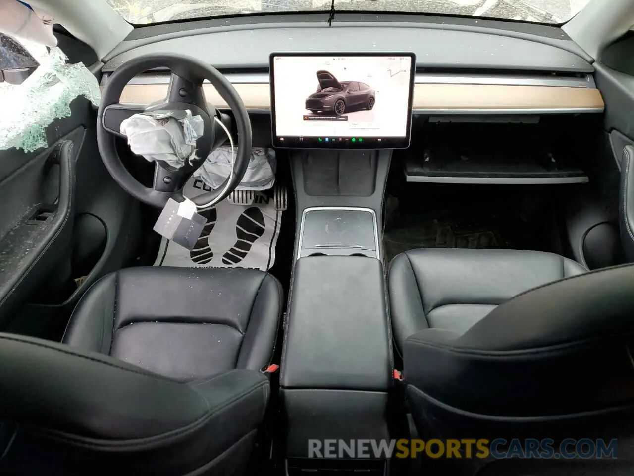 8 fotografías del automóvil dañado 7SAYGDEF4NF388929 TESLA MODEL Y 2022