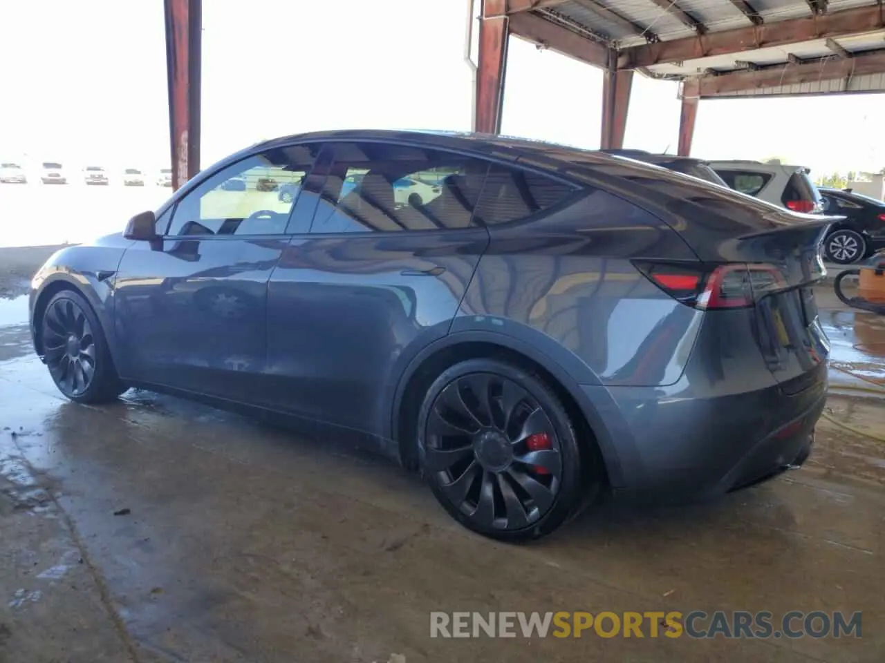 2 fotografías del automóvil dañado 7SAYGDEF4NF400321 TESLA MODEL Y 2022